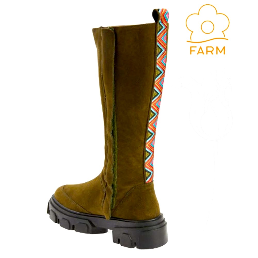 FARM Rio Knee High Lug Sole Boot